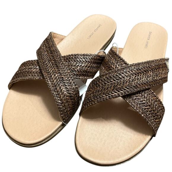 Draper James Women's Raffia Sandal Size 10 NIB NEW - Picture 2 of 11